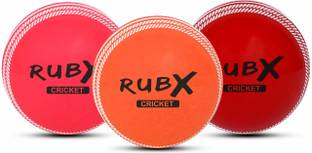 RUBX T-20 Cricket Wind Ball 110g –Pack of 3 (MULTI) for Indoor Outdoor Street & Beach Cricket Synthetic Ball