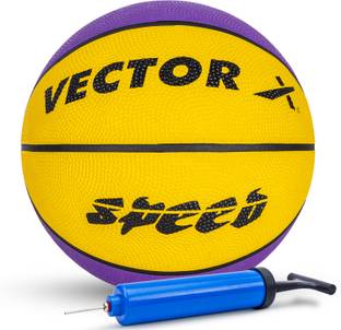 VECTOR X Speed Baksetball With Pump Basketball - Size: 7