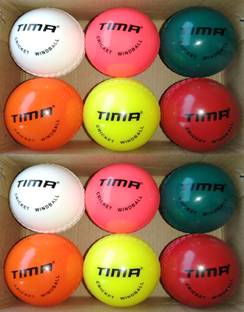 TIMA Cricket Windball Training Ball (Pack of 12) Cricket Tennis Ball