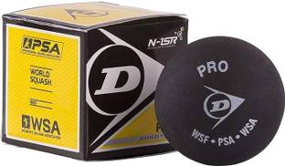 VECTOR X Dunlop Pro Double Dot Rubber Squash Ball Pack of 4 Squash Ball