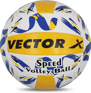 VECTOR X 18 Pannels Speed Ball Hand Stitched For Volleyball Players Volleyball - Size: 4