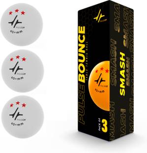 PULSEIT PulseBounce 3-Star Ping Pong Balls 40+ for Professional Matches Table Tennis Ball