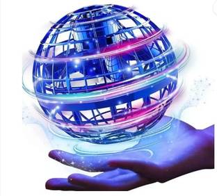 ORIVELLE Flying Ball Toys,USB Rechargeable Built-in RGB Lights 360°Rotating, Flying Ball Juggling Ball