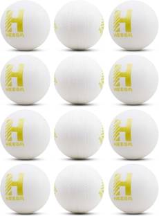 Heega 60 Grams Plastic ball White Non Toxic Cricket Training Ball