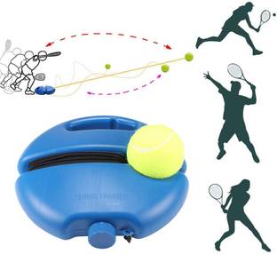 Buckland Cricket & Tennis Trainer Rebound Ball Solo Tennis Training for Self Practice Tennis Ball