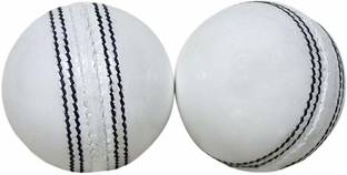 HIDE OUT Cricket ball pack of 2 white leather cricket ball Cricket Leather Ball