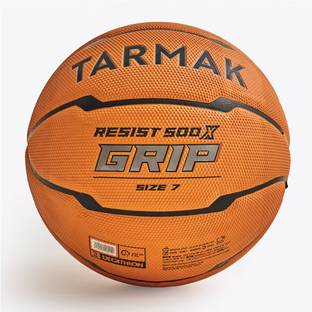 KRISSDIL TARMAK Size 7 Basketball - RESIST 500 GRIP Orange By Decathlon Basketball - Size: 7