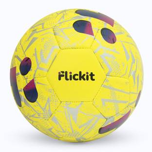 Flickit Smart Football | Indoor & Outdoor | High Quality Grained PU | All Surfaces Football - Size: 4