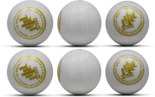 TrofT Plastic Ball Non Toxic White (50 gm per Ball) Cricket Training Ball