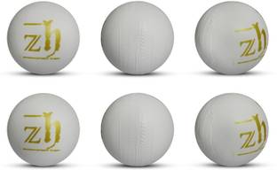 ZH Plastic Ball White Non Toxic (Pack of 12 | 50gm Per Ball) Netball - Size: 4