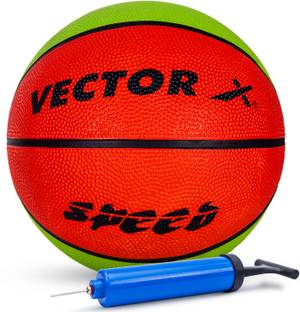 VECTOR X Speed Baksetball With Pump Basketball - Size: 7