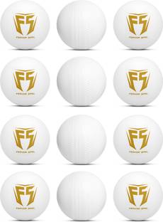 Fervor Spel Plastic Ball White Non Toxic 50 GM Per Ball Cricket Tennis Ball