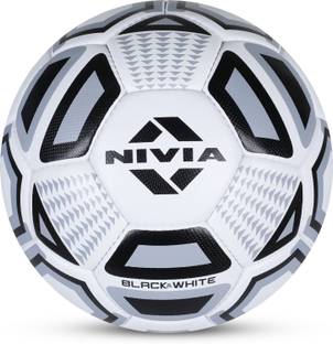 NIVIA Black & White Football - Size: 4