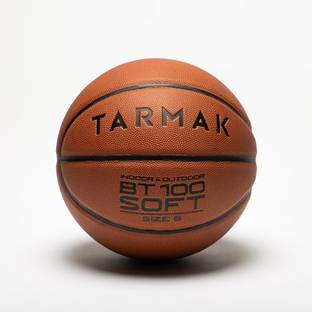 KRISSDIL TARMAK Basketball Ball Size 6 Indoor and Outdoor BT100 Orange Basketball - Size: 6