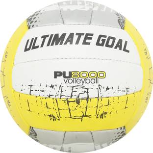 ULTIMATE GOAL Yellow Volleyball Size 5 | Lightweight & Durable | Ideal for Outdoor Play Volleyball - Size: 4