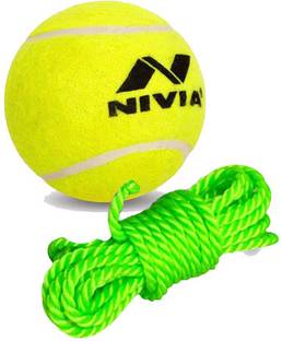 SJ Sports Nivia Hanging Tennis Cricket Ball Combo for Training Cricket Tennis Ball