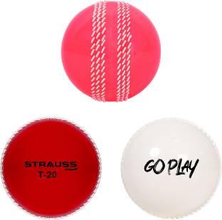 Strauss T-20 Ball | Premium Cricket PVC Balls | Mid Weight | Soft | Match/Practice Cricket Synthetic Ball