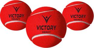 VICTORY HEAVY Weight ( Pack of 3 ) Rubber Cricket Tennis Ball Cricket Cricket Tennis Ball