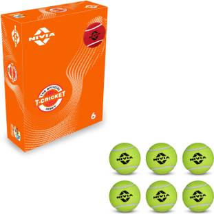NIVIA Cricket Tennis Ball Heavy Weight (Pack of 6 Balls) Cricket Tennis Ball