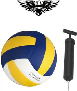gamers hub Volleyball with Pump Volleyball - Size: 4
