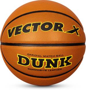 VECTOR X DUNK Premium PU Cover Basketball - Size: 6