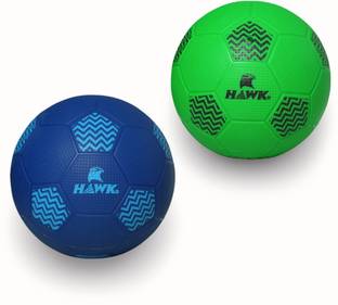 HAWKK Home Play Football For Kids under 12 Years, Red , Durable and Water-Resistant Football - Size: 3