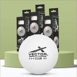 VECTOR X Club 3 Star Premium ABS Plastic Table Tennis Ball