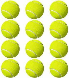BlissMo Cricket Tennis Ball Tennis Ball (Pack of 12, Yellow) Cricket Tennis Ball