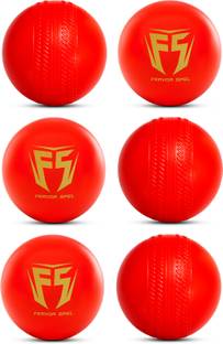 Fervor Spel FS Non Toxic Plastic Ball (60gm Per Ball) Cricket Training Ball
