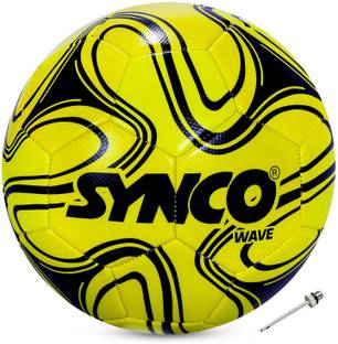 SYNCO Wave Football Ball | PVC Machine Stitched Football | Training Ball | Soccer Ball Football - Size: 5