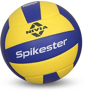 NIVIA Spikester (Encounter) 494 Hand Stitched Ball, Size - 4, Multi color Volleyball - Size: 4
