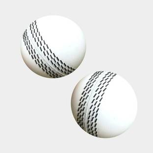 Gmefvr T-20 i10 Synthetic Wind Ball, Pack of 2 (White) , Standard Size Cricket Synthetic Ball