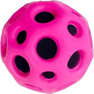 avish creations Pink Colour Jump Ball, Moon Ball, Space Ball, High Jumps Rubber Ball Jumping Ball
