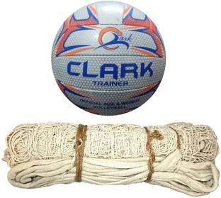 clark CL6 orange mashine volleybal size 4 with net Volleyball - Size: 4
