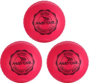 MAYOR Cricket Wind Ball for Indoor & Outdoor Street Cricket Rubber Ball