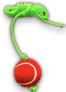 NSP Red SET 1 Hanging Tennis Cricket Tennis Ball