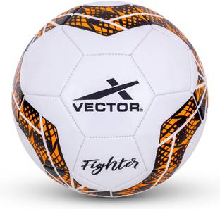 VECTOR X Fighter PVC Machine Stitched Football For Match | Training | Practice Football - Size: 5