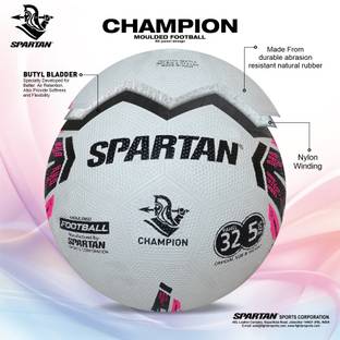 SPARTAN Spirit CHAMPION Rubber Moulded Football - Size: 5