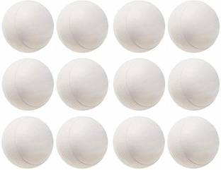 Payal Creation White Cricket Practice Heavy Wind Plastic Balls 80 gm Each (Pack of 12) Cricket Training Ball