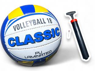 DSS PREMIUM QUALITY VOLLEYBALL WITH PUMP Volleyball - Size: 4