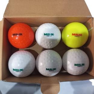 MALIK PLAIN STRONG HOCKEY BALL . COME WITH 4 SAME COLOUR AND 2 DIFFERENT COLOUR Hockey Ball