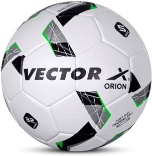 VECTOR X Orion Ball TPU Indoor/Outdoor Machine Stitch Professional Training Match Soccer Football - Size: 5
