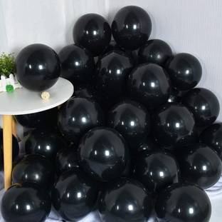 Mosclue Solid Hd/Mettalic 200 Black Balloons For Kid's/Adult/ Party/Birthday Decorations Balloon