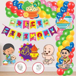 ZYOZI Solid Annaprashan Decoration Items,Rice Ceremony Decoration Items,Baby Photoshoot Prop Balloon