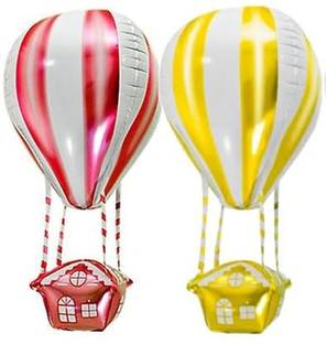 PopTheParty Solid Hot Air Foil Balloons Shaped 4D Party Balloons for Baby Shower Decors 2Pcs Balloon