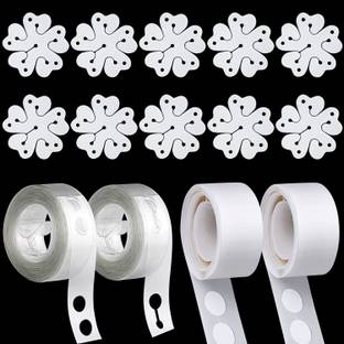 SOI Solid Reusable Balloon Decoration Accessories Combo Of Flower Clips Glue Dot And Arch Balloon
