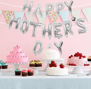 Kapoor stores Solid 16 INCH Mothers Day Banner,Foil Balloon
