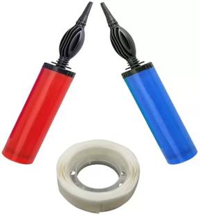 Isk Solid Transparent 100 Glue Dots (1 Roll) With 2 Air Pump For Balloon