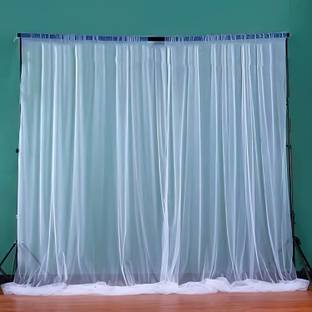 specialyou.in Special You decoration tulle white net Curtain backdrop Combo for birthdays, Anniversary, wedding party, background, ceremony, net parda - set of 2 pieces