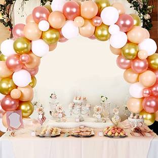 SOI Solid Peach Rose Gold Balloon Garland Kit Girl's Birthday Balloon Balloon